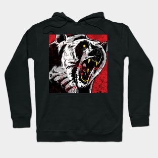 Grizzly Bear Attack Stylized Illustration Hoodie